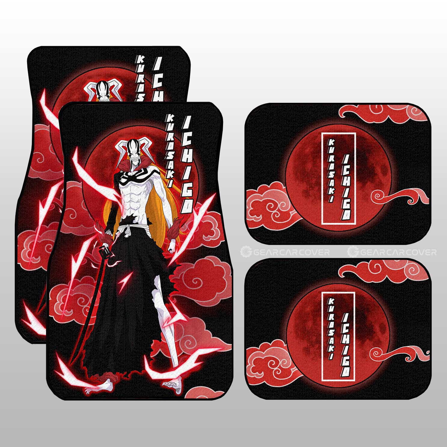 Hollow Demon Car Floor Mats Custom Bleach Anime Car Accessories - Gearcarcover - 1