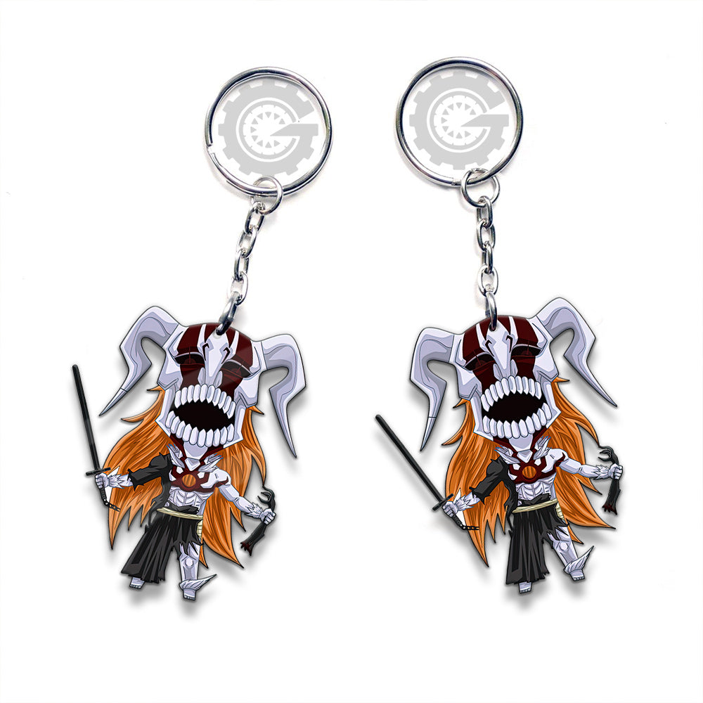 Hollow Ichigo Keychain Custom Bleach Anime Car Accessories - Gearcarcover - 3