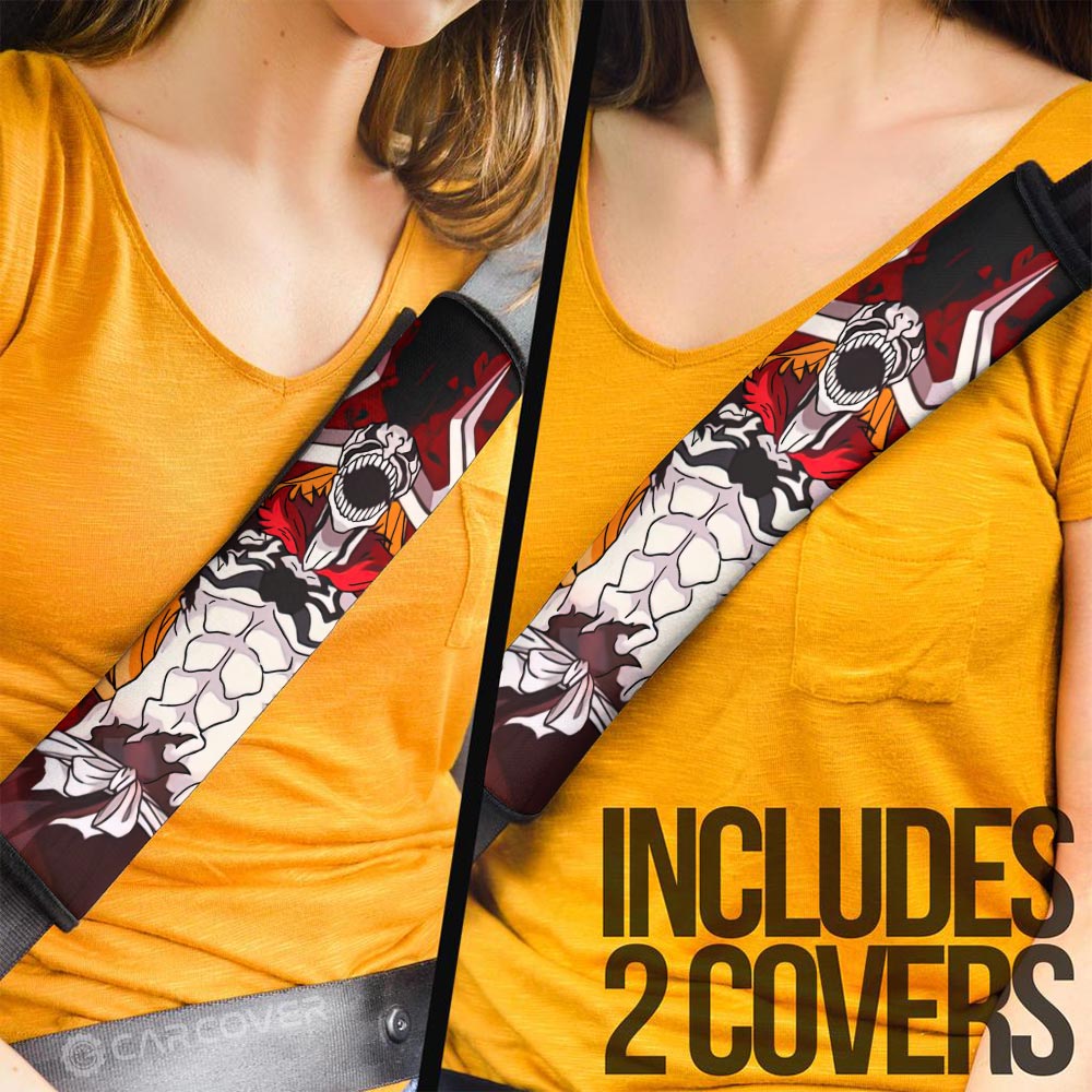 Hollow Ichigo Seat Belt Covers Custom Bleach Anime Car Accessories - Gearcarcover - 3