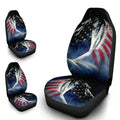 Horse Car Seat Covers Custom US Flag Car Interior Accessories - Gearcarcover - 2