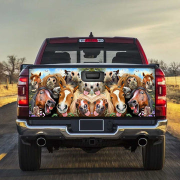 Horse Truck Tailgate Decal Custom Funny Car Accessories - Gearcarcover - 1