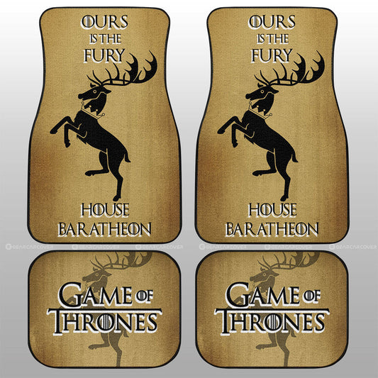 House Baratheon Car Floor Mats Custom Game Of Throne - Gearcarcover - 1