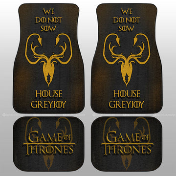 House Greyjoy Car Floor Mats Custom Game Of Throne - Gearcarcover - 1