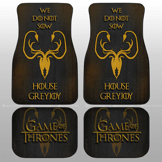 House Greyjoy Car Floor Mats Custom Game Of Throne - Gearcarcover - 1