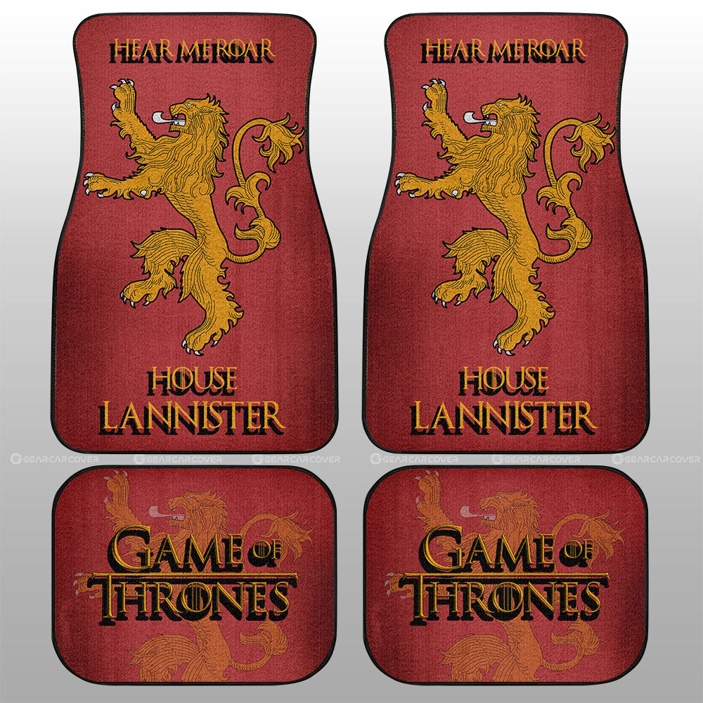House Lannister Car Floor Mats Custom Game Of Throne - Gearcarcover - 1
