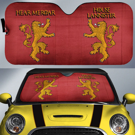 House Lannister Car Sunshade Custom Game Of Throne - Gearcarcover - 1