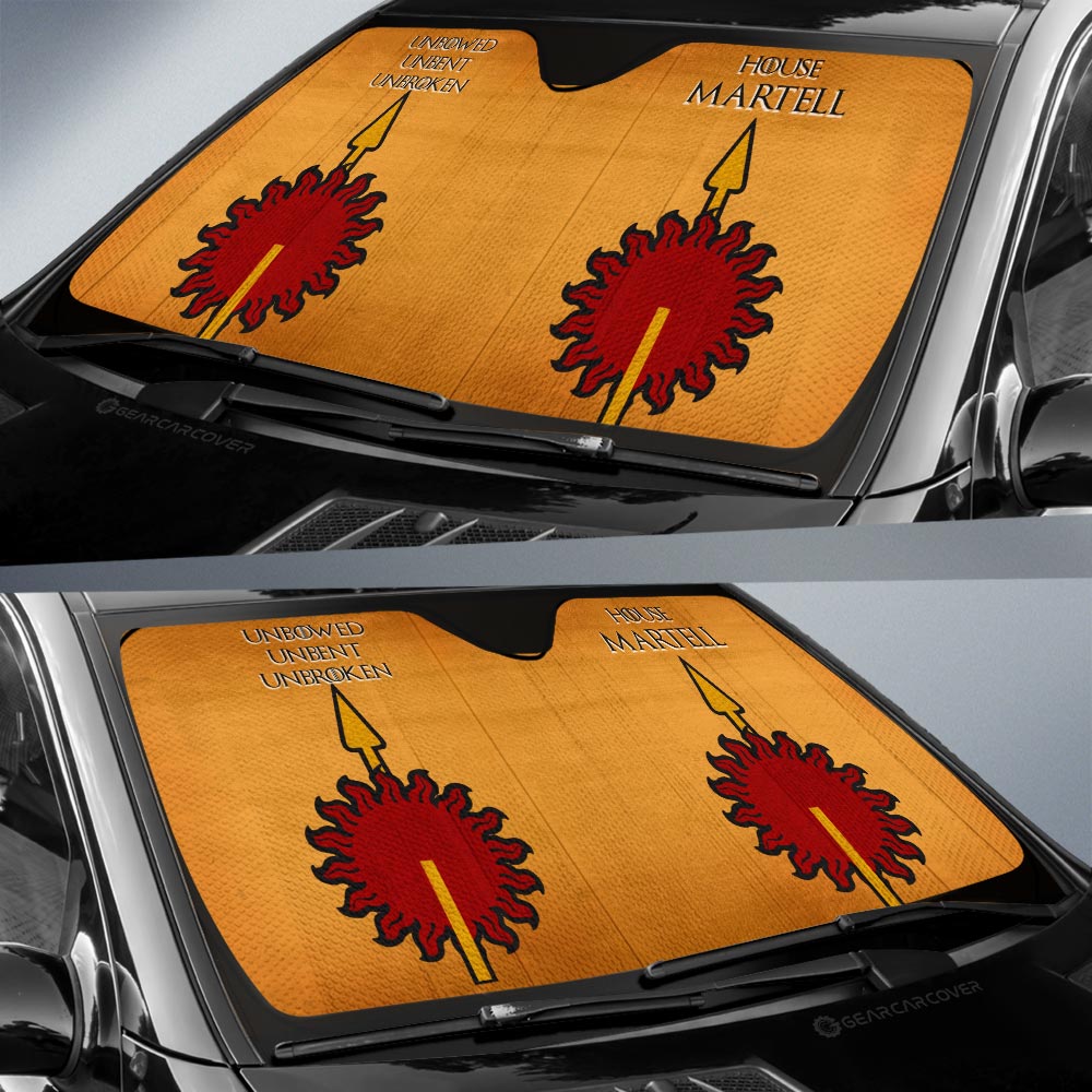 House Martell Car Sunshade Custom Game Of Throne House - Gearcarcover - 2