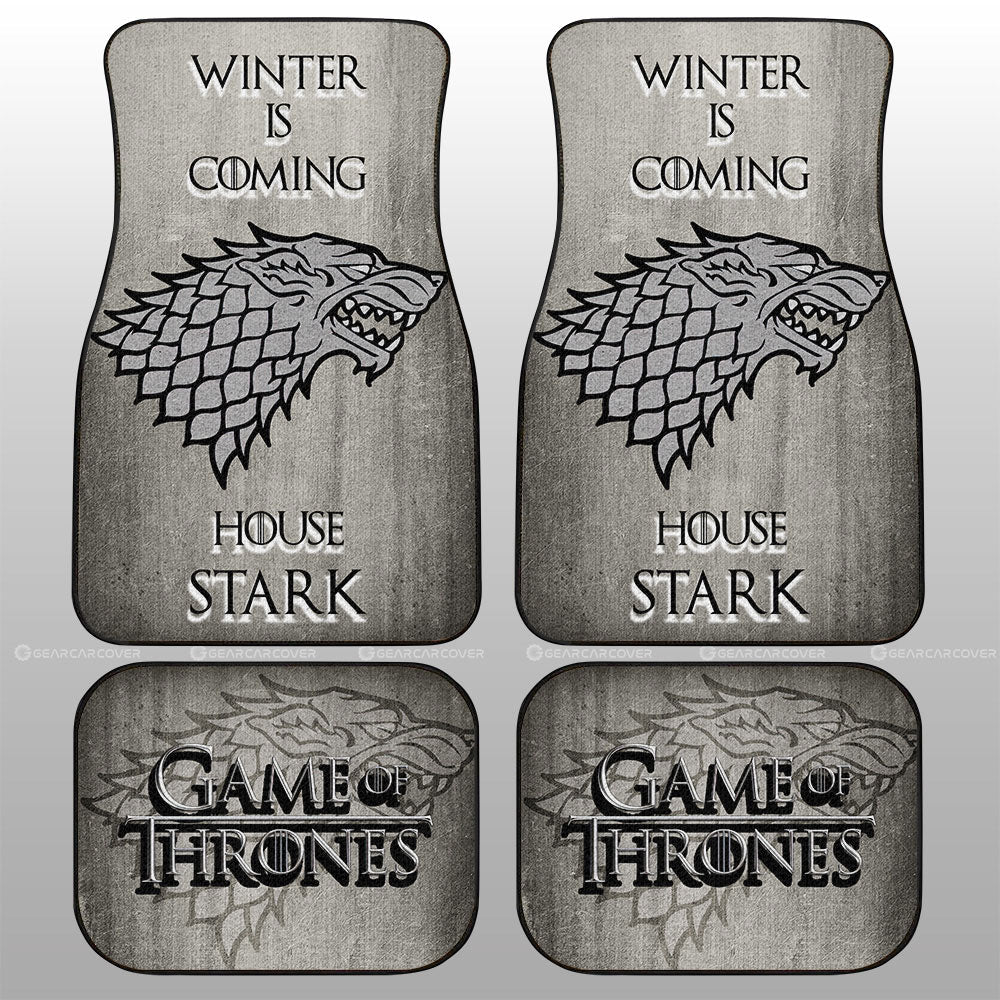 House Stark Car Floor Mats Custom Game Of Throne - Gearcarcover - 1
