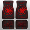 House Targaryen Car Floor Mats Custom Game Of Throne - Gearcarcover - 1