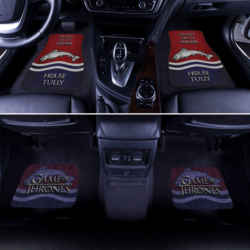 House Tully Car Floor Mats Custom Game Of Throne - Gearcarcover - 2
