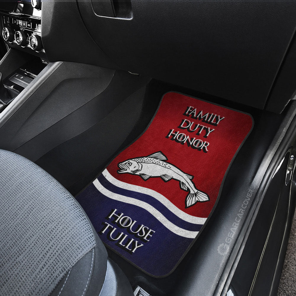 House Tully Car Floor Mats Custom Game Of Throne - Gearcarcover - 3