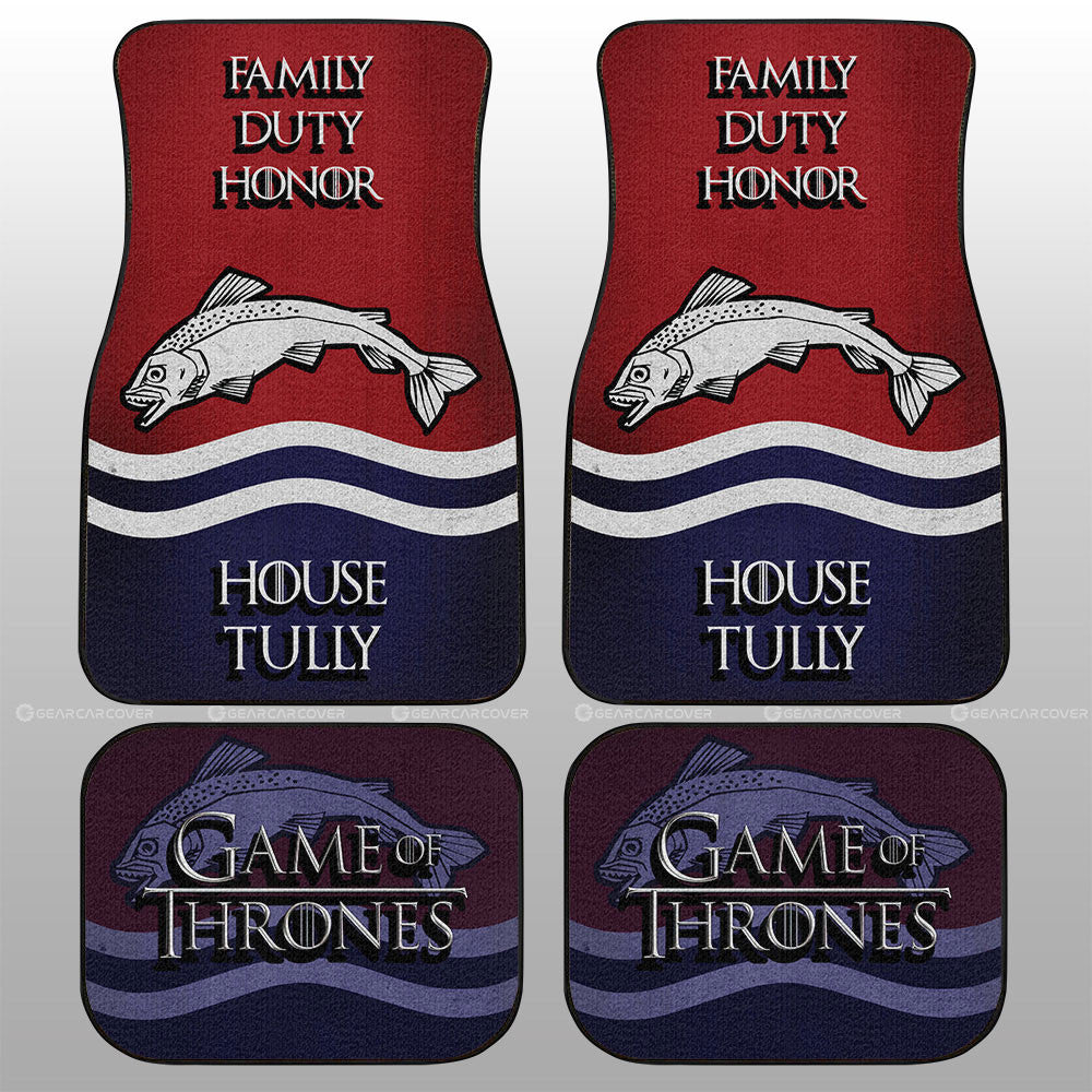 House Tully Car Floor Mats Custom Game Of Throne - Gearcarcover - 1
