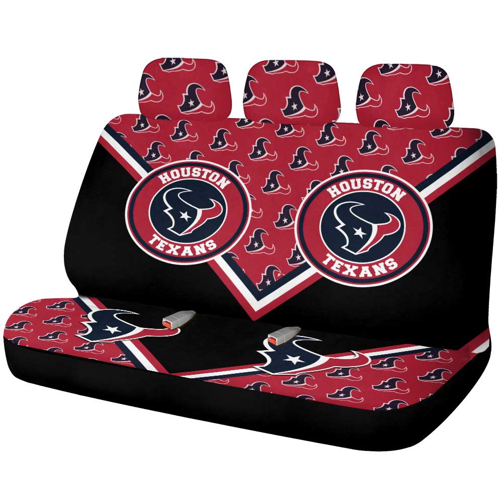 Houston Texans Car Back Seat Cover Custom Car Accessories For Fans - Gearcarcover - 1