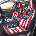 Houston Texans Car Seat Covers Custom US Flag Style - Gearcarcover - 2