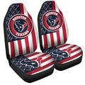 Houston Texans Car Seat Covers Custom US Flag Style - Gearcarcover - 3