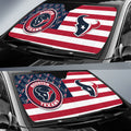 Houston Texans Car Sunshade Custom US Flag Style - Gearcarcover - 2