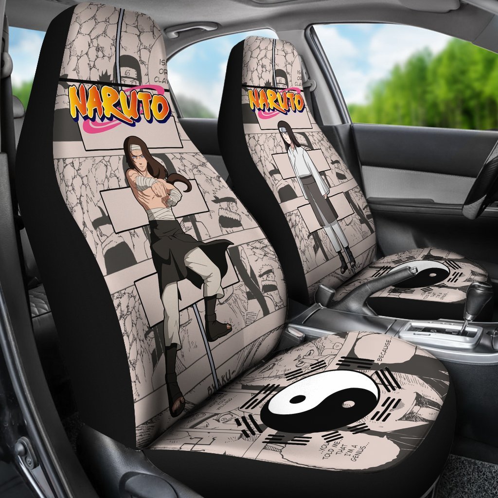 Hyuga Neji Car Seat Covers Custom Manga Anime Car Accessories - Gearcarcover - 3