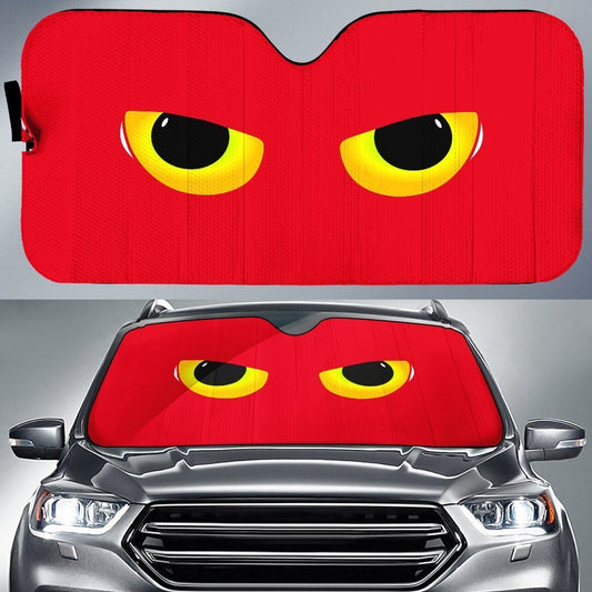 I Can See You Eyes Car Sunshade Custom Red Car Accessories - Gearcarcover - 1