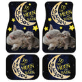 I Love You To The Moon And Back Cat Car Floor Mats Custom Car Accessories - Gearcarcover - 1