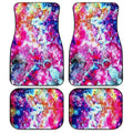 Ice Tie Dye Car Floor Mats Custom Hippie Car Interior Accessories - Gearcarcover - 1