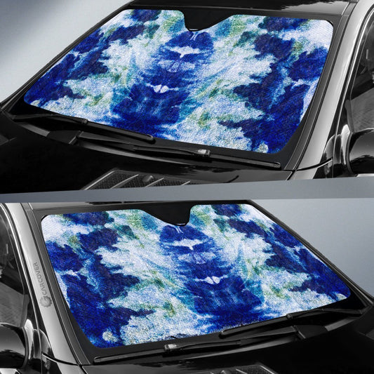 Ice Tie Dye Car Sunshade Custom Printed Hippie Car Accessories - Gearcarcover - 2