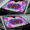 Ice Tie Dye Car Sunshade Custom Printed Hippie Car Interior Accessories - Gearcarcover - 2