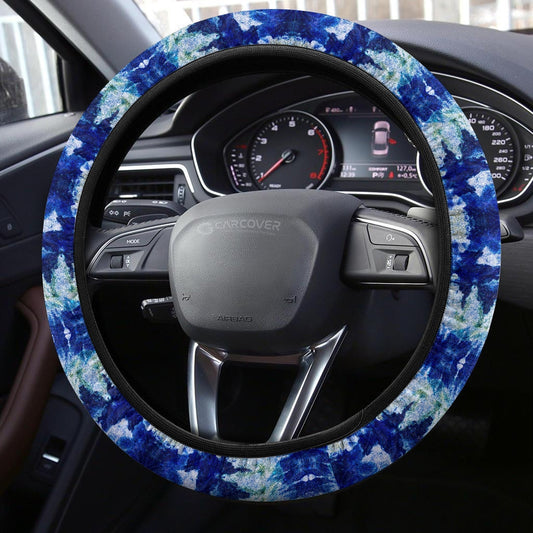 Ice Tie Dye Steering Wheel Covers Custom Hippie Tie Dye Hippie Car Accessories - Gearcarcover - 2