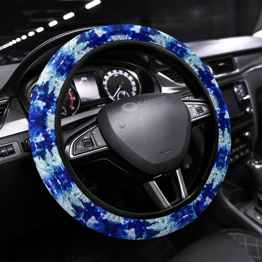 Ice Tie Dye Steering Wheel Covers Custom Hippie Tie Dye Hippie Car Accessories - Gearcarcover - 1