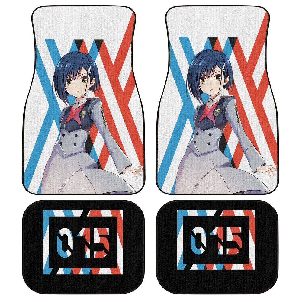 Ichigo Code 015 Car Floor Mats Custom Darling In The Franxx Anime Car Accessories - Gearcarcover - 1