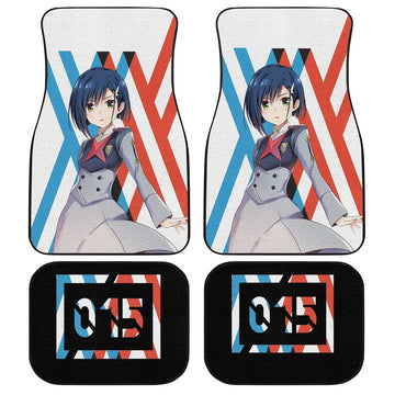 Ichigo Code 015 Car Floor Mats Custom Darling In The Franxx Anime Car Accessories - Gearcarcover - 1