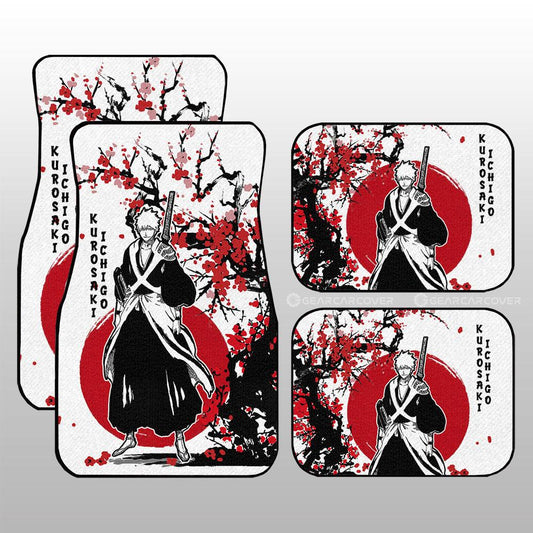 Ichigo Kurosaki Car Floor Mats Custom Japan Style Anime Bleach Car Interior Accessories - Gearcarcover - 1