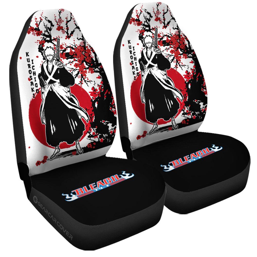 Ichigo Kurosaki Car Seat Covers Custom Japan Style Anime Bleach Car Interior Accessories - Gearcarcover - 3