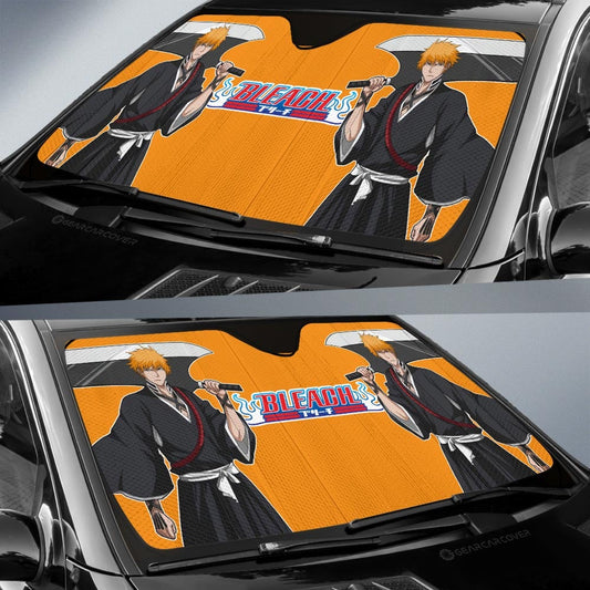 Ichigo Kurosaki Car Sunshade Custom Bleach Anime - Gearcarcover - 2