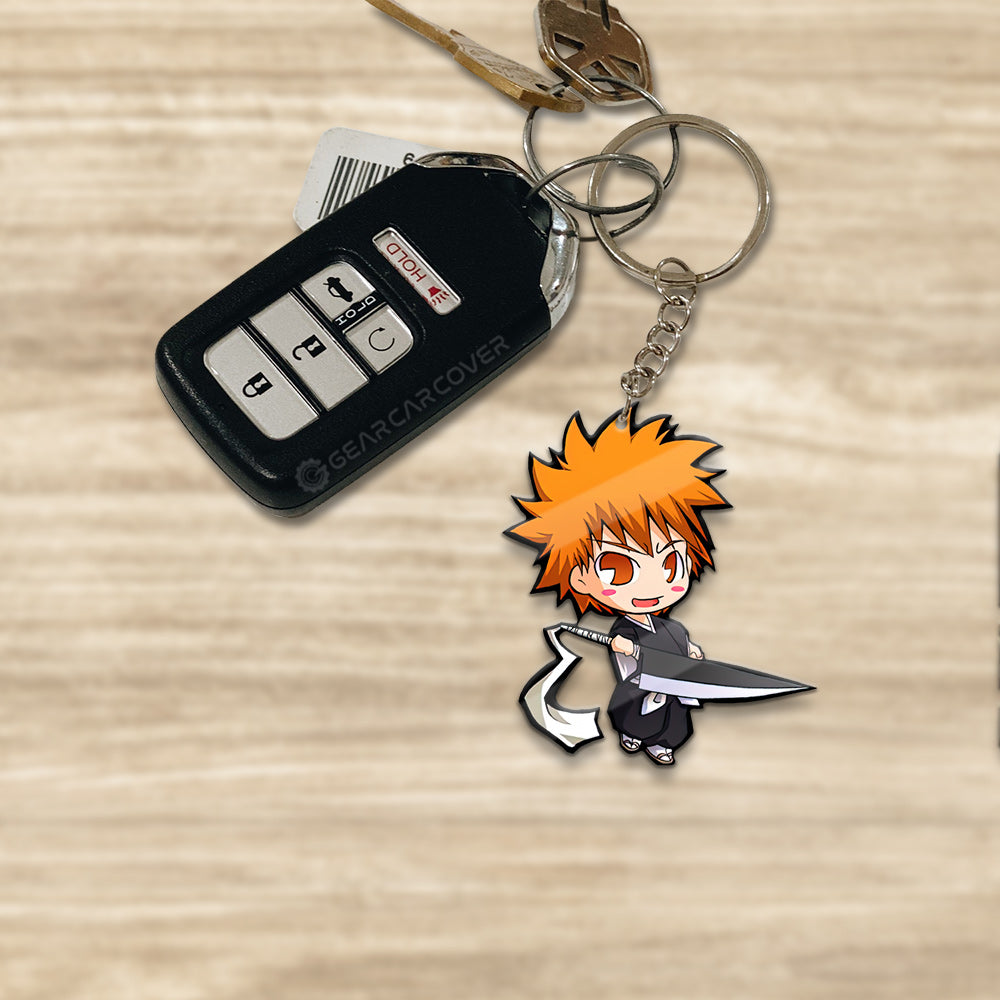 Ichigo Kurosaki Keychain Custom Bleach Anime Car Accessories - Gearcarcover - 1