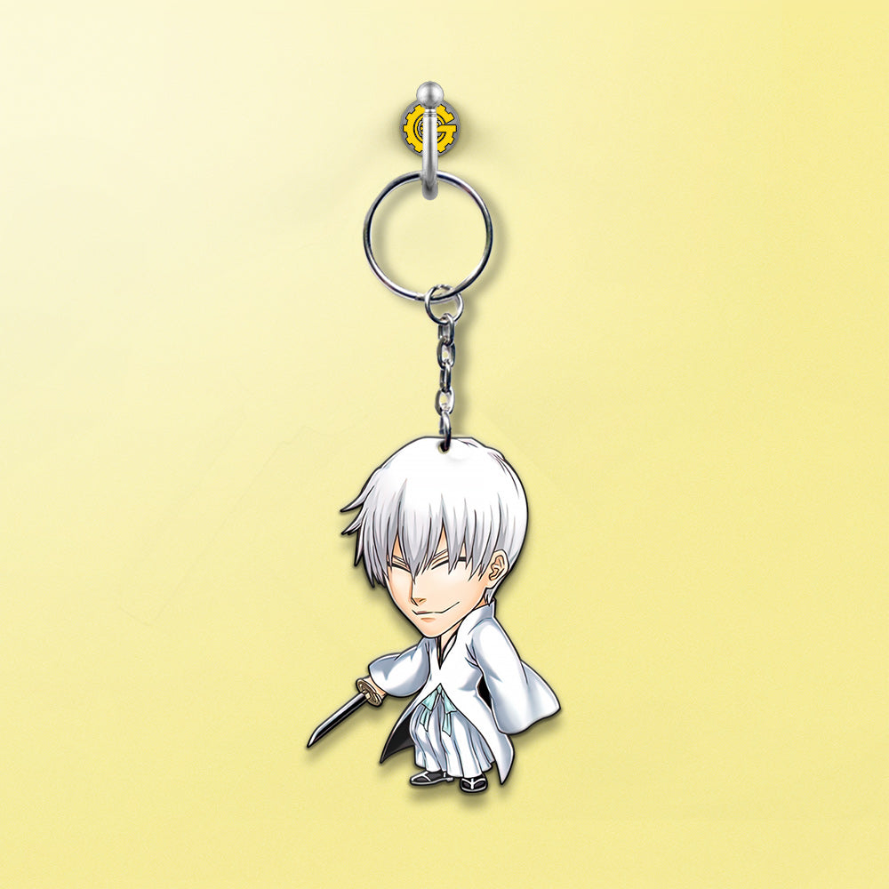 Ichimaru Gin Keychain Custom Bleach Anime Car Accessories - Gearcarcover - 2