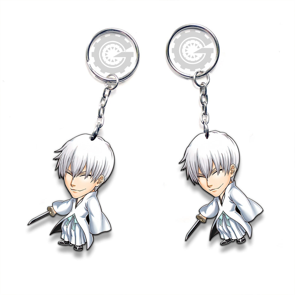 Ichimaru Gin Keychain Custom Bleach Anime Car Accessories - Gearcarcover - 3