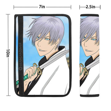 Ichimaru Gin Seat Belt Covers Custom Bleach Anime Car Accessories - Gearcarcover - 1