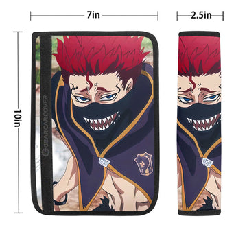 Ideale Zora Seat Belt Covers Custom Black Clover Anime Car Accessories - Gearcarcover - 1