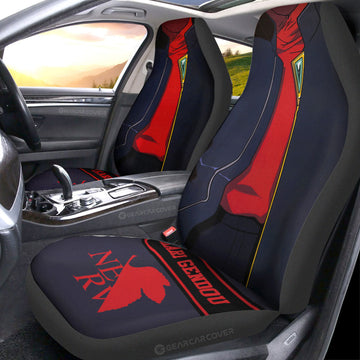 Ikari Gendou Car Seat Covers Custom NGE Car Interior Accessories - Gearcarcover - 1