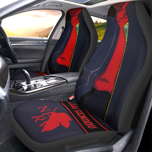 Ikari Gendou Car Seat Covers Custom NGE Car Interior Accessories - Gearcarcover - 1