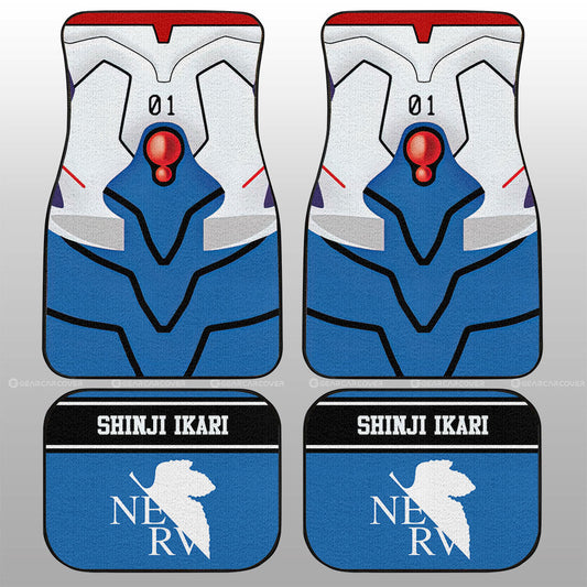 Ikari Shinji Car Floor Mats Custom NGE Car Interior Accessories - Gearcarcover - 1