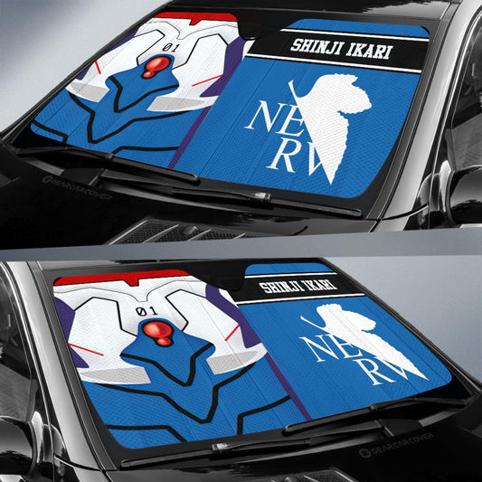 Ikari Shinji Car Sunshade Custom NGE Car Interior Accessories - Gearcarcover - 2