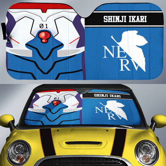 Ikari Shinji Car Sunshade Custom NGE Car Interior Accessories - Gearcarcover - 1
