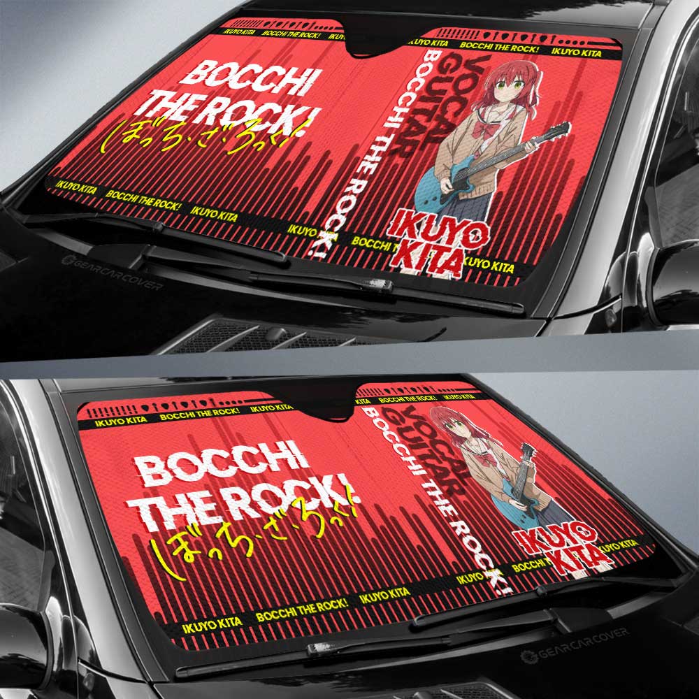 Ikuyo Kita Car Sunshade Custom Bocchi the Rock! Anime Car Accessories - Gearcarcover - 3