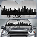 Illinois Chicago Skyline Car Sunshade Custom Car Accessories - Gearcarcover - 1