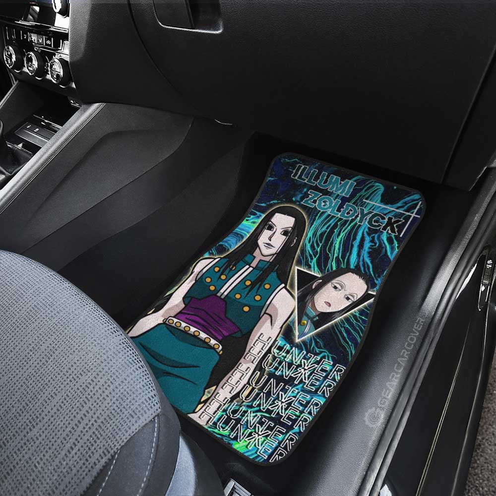 Illumi Zoldyck Car Floor Mats Custom Hunter x Hunter Anime Car Accessories - Gearcarcover - 3