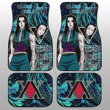 Illumi Zoldyck Car Floor Mats Custom Hunter x Hunter Anime Car Accessories - Gearcarcover - 1