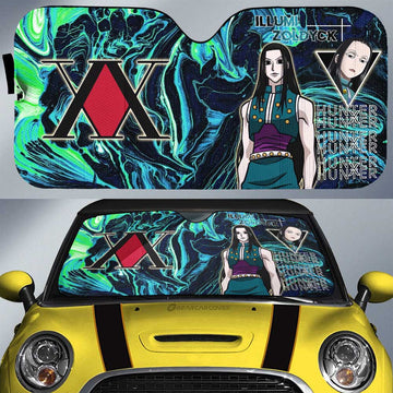 Illumi Zoldyck Car Sunshade Custom Hunter x Hunter Anime Car Accessories - Gearcarcover - 1