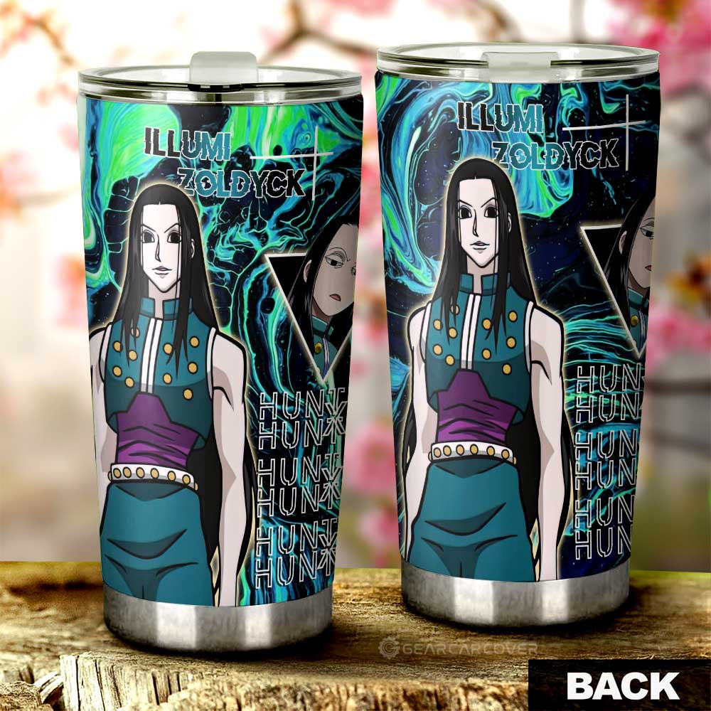 Illumi Zoldyck Tumbler Cup Custom Hunter x Hunter Anime Car Accessories - Gearcarcover - 3