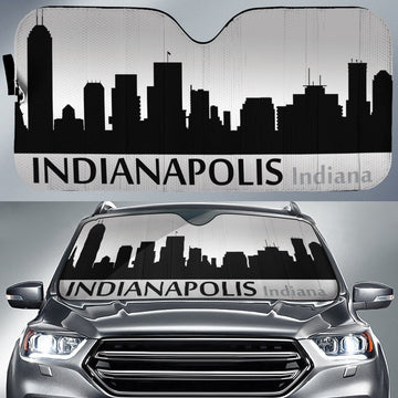 Indiana Indianapolis Skyline Car Sunshade Custom Car Accessories - Gearcarcover - 1